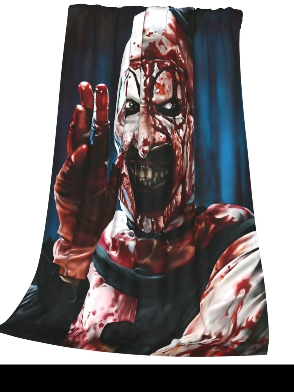 Custom Horror Icons Throw Blankets - Unbranded